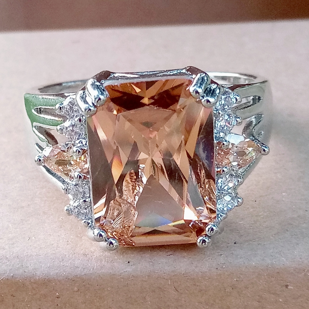 Sterling silver Smoky Topaz Ring